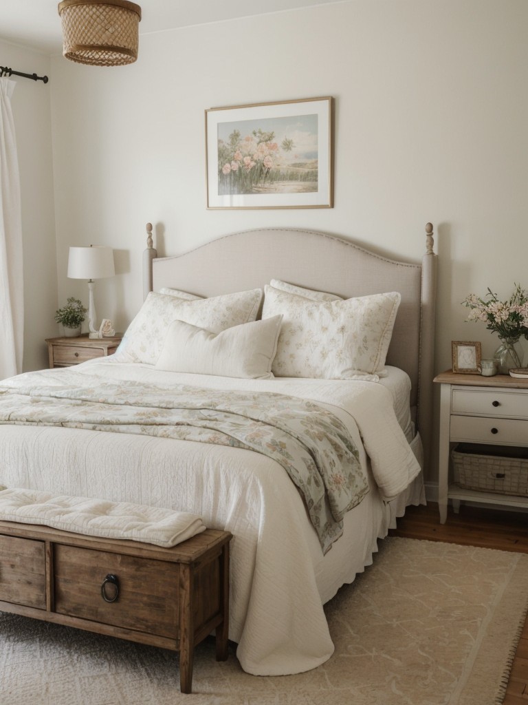 Cozy Cottage Bedroom: Scandinavian Chic with Vintage Charm