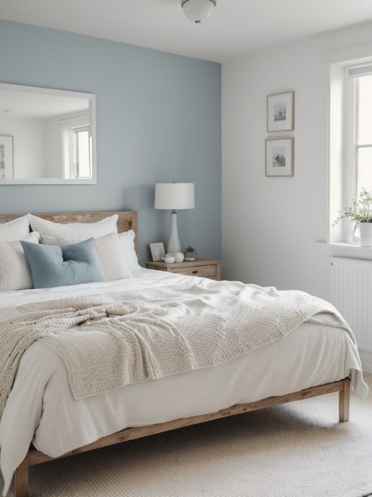 Scandi Vibes: Transform Your Apartment with Blue Bedroom Styling!