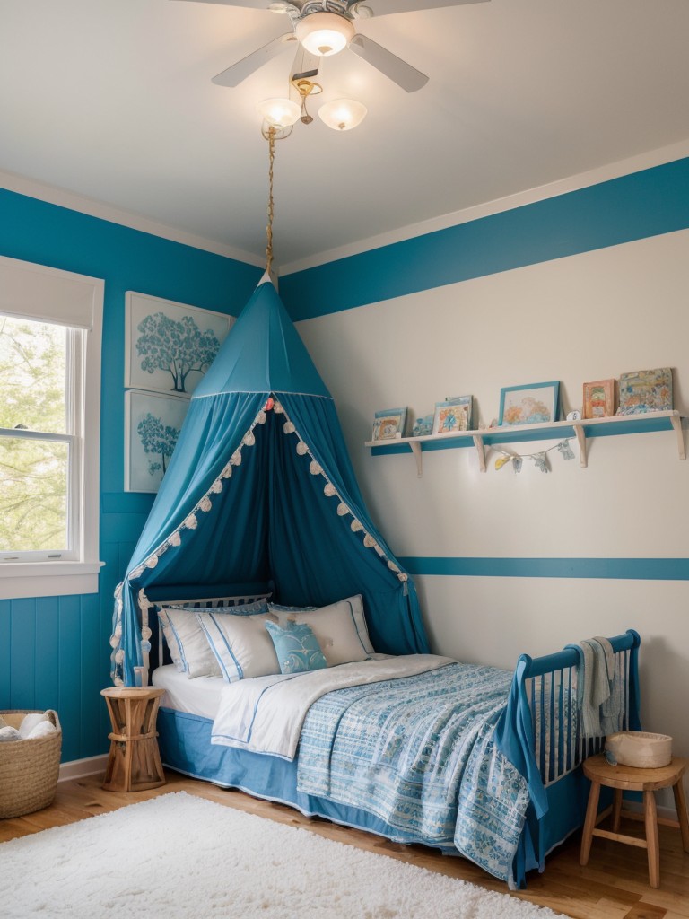 Whimsical Blue Bedroom: Create a Playful and Cozy Apartment Retreat