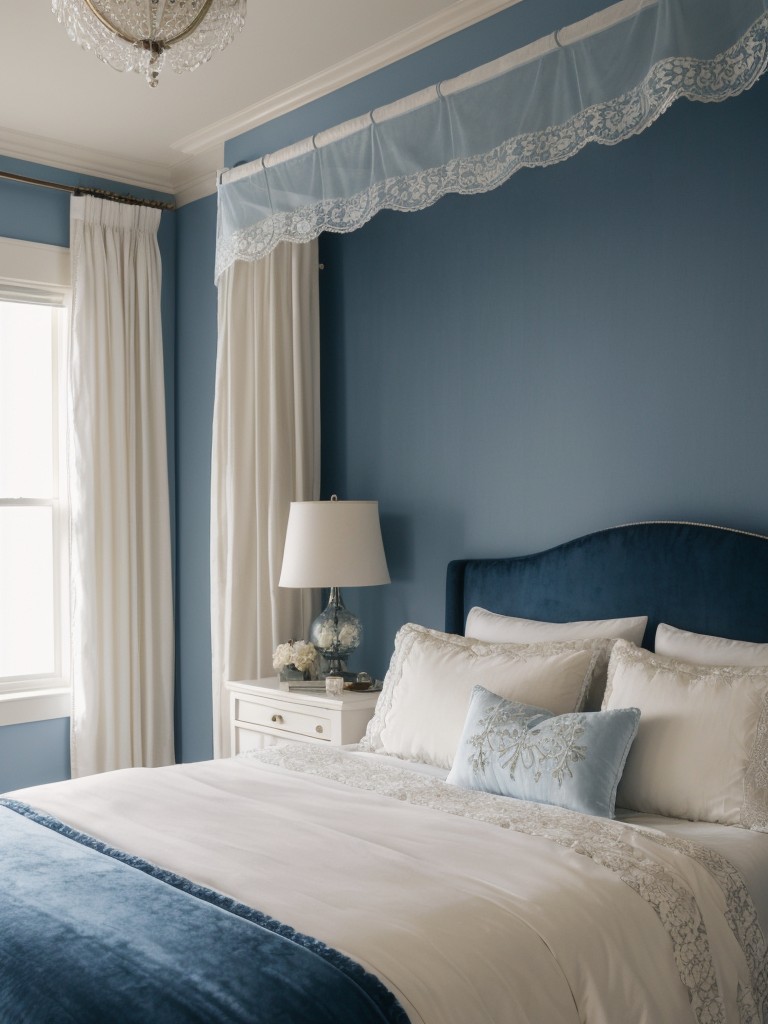 Dreamy Blue Bedroom Oasis: Cozy & Romantic Apartment Decor