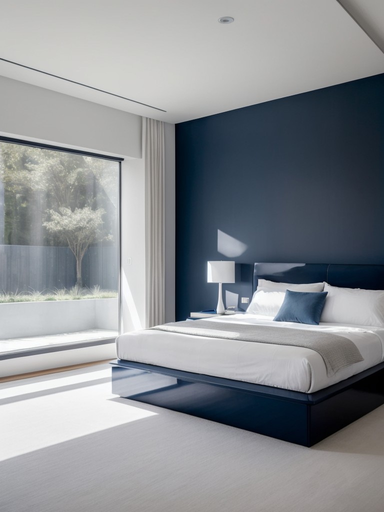 Sleek & Serene: Blue Bedroom Inspo for Minimalist Apartments