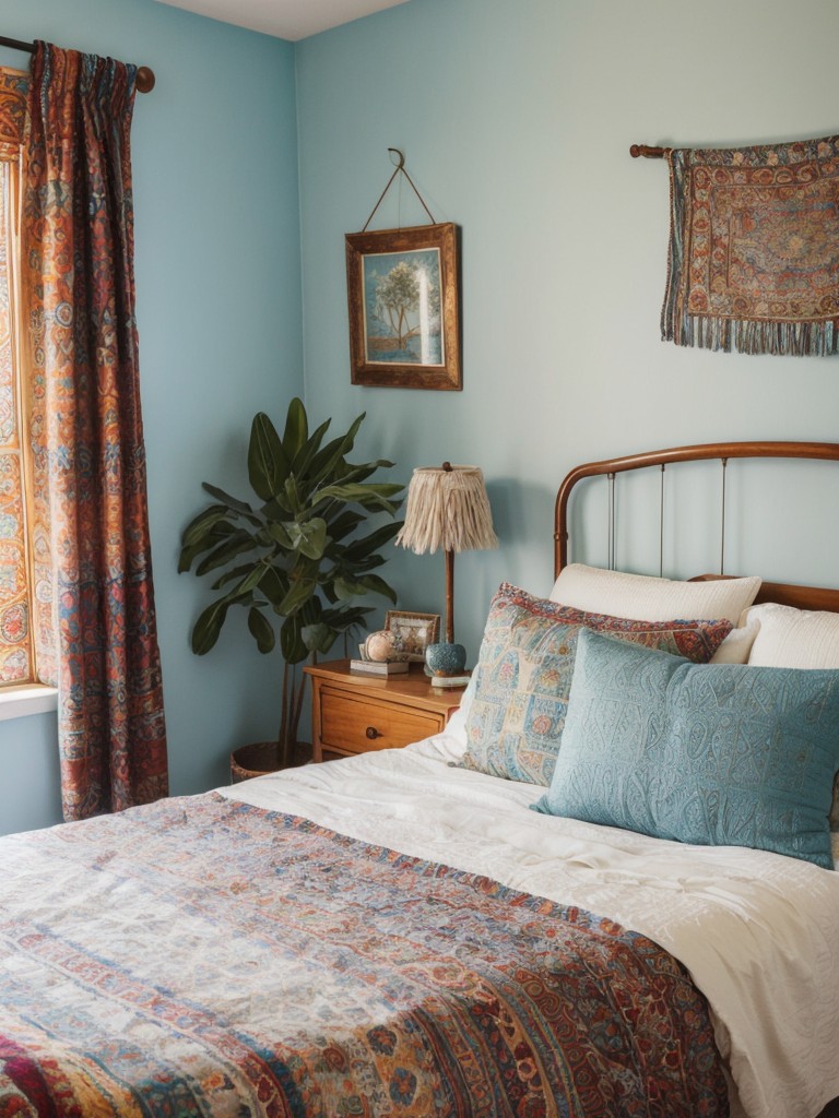 Boho Bliss: Create a Serene Blue Bedroom Retreat!