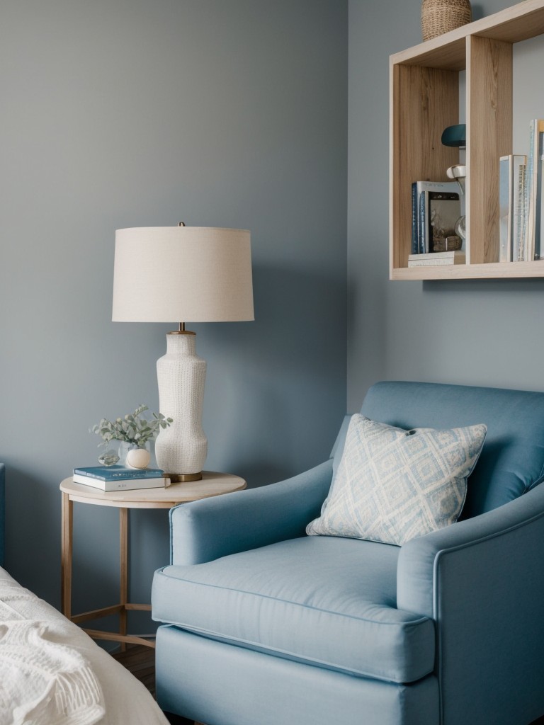 Create a Serene Bedroom Oasis with a Blue-inspired Reading Nook!