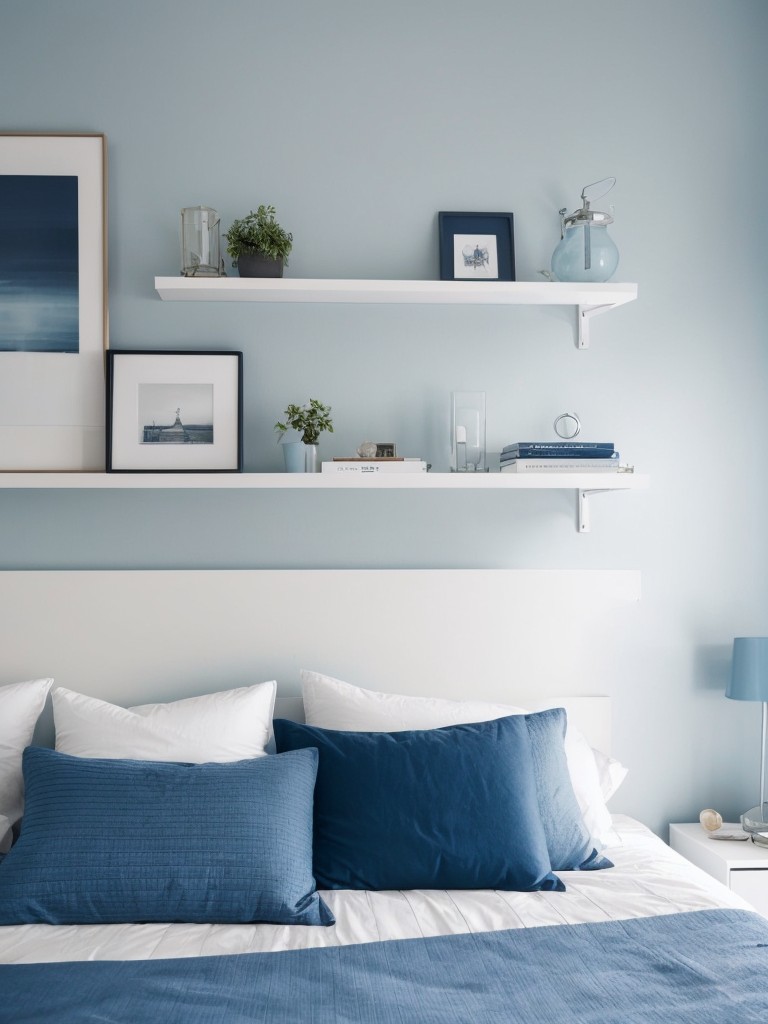 Create a Calming Blue Bedroom with Minimalist Style