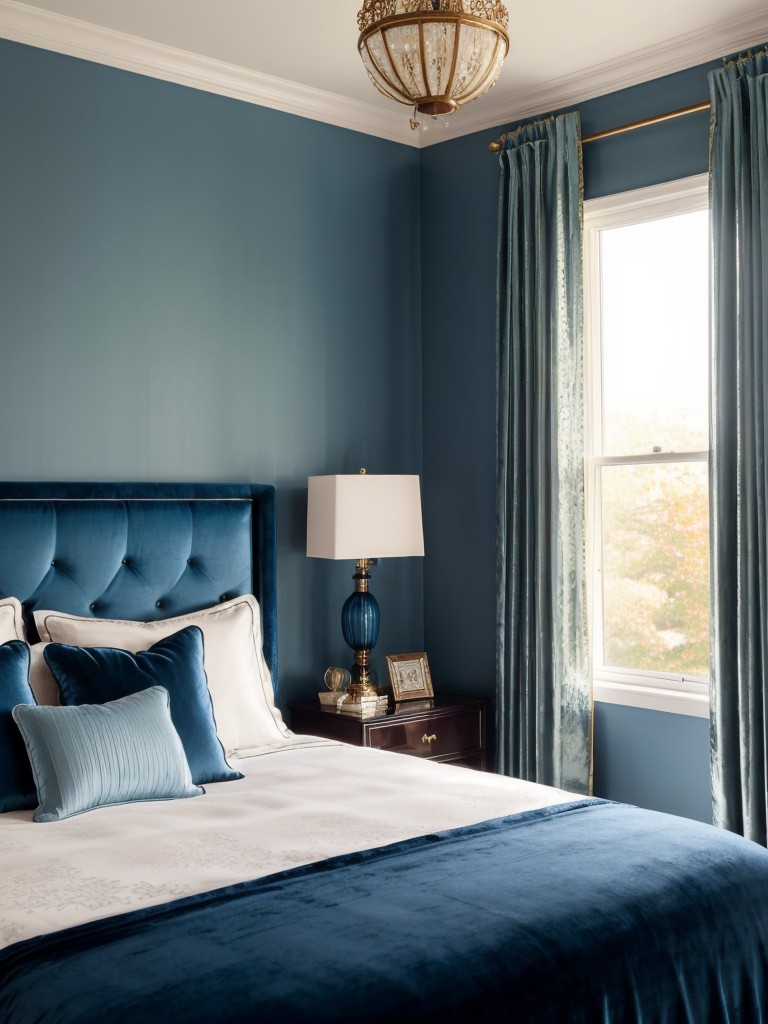 Transform Your Apartment with Luxurious Blue Bedroom Decor