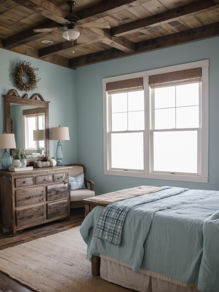 Cozy Farmhouse Vibes: Transform Your Bedroom with Blue Decor