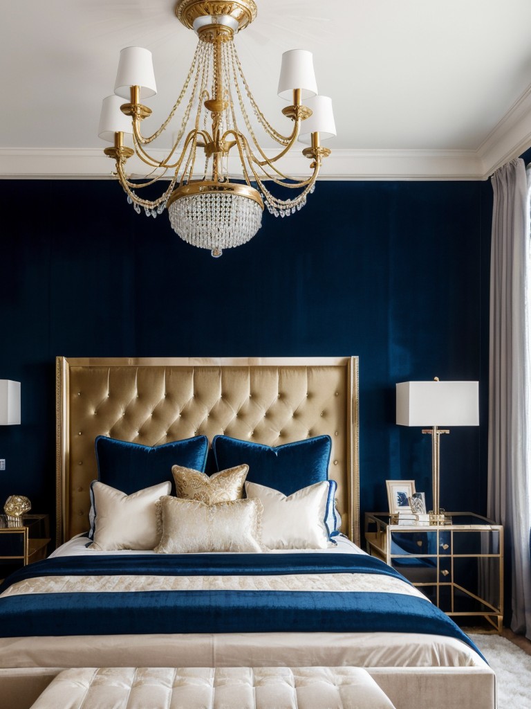 Blue Bedroom Makeovers: Stylish Hollywood Glamour for Your Space!