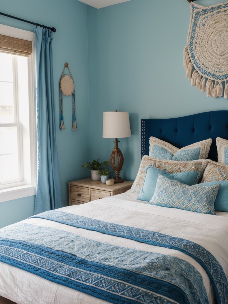 Create a Boho Bedroom Oasis with Blue Bliss ?