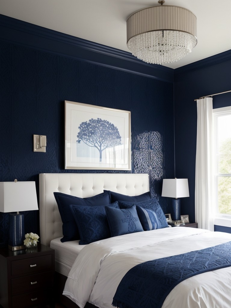 Create a Serene Blue Bedroom Escape with Statement Walls!