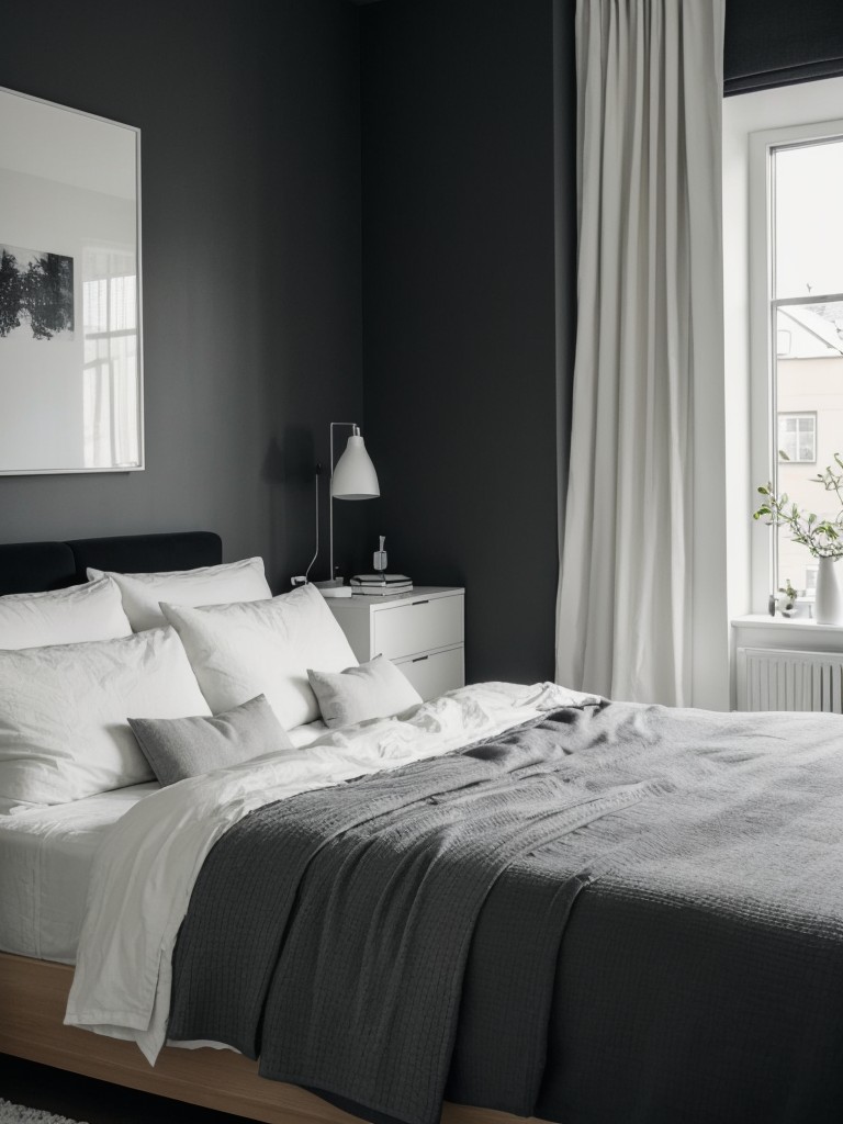 Modern Monochrome: Scandinavian Chic for Your Apartment Bedroom