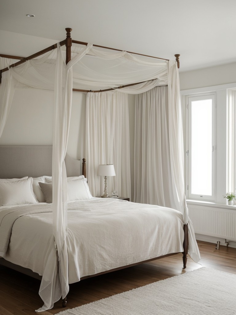 Chic Scandinavian Bedroom: Luxurious Canopy Bed Ideas!