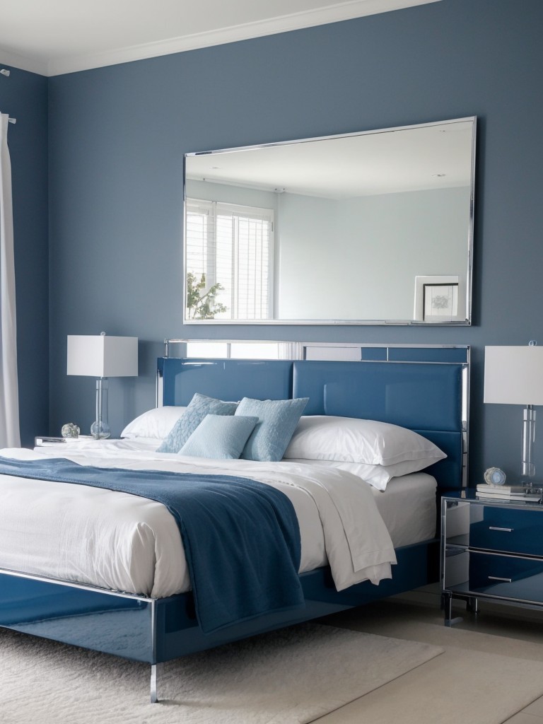 Minimalist Dream: Transform Your Bedroom with Blue Styling