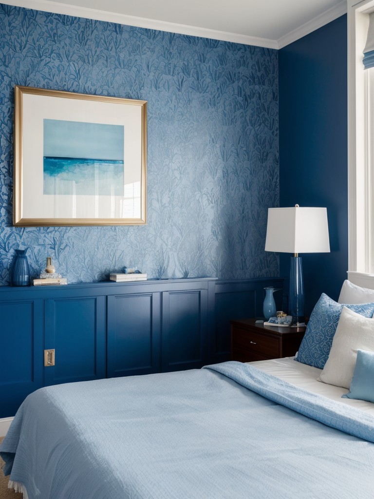 Transform Your Apartment with Serene Blue Bedroom Vibes!