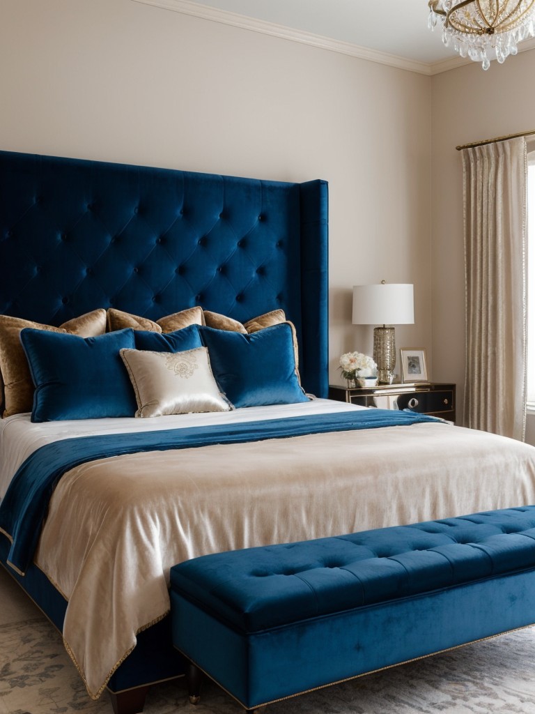 Create a Luxurious Blue Velvet Bedroom with These Ideas!