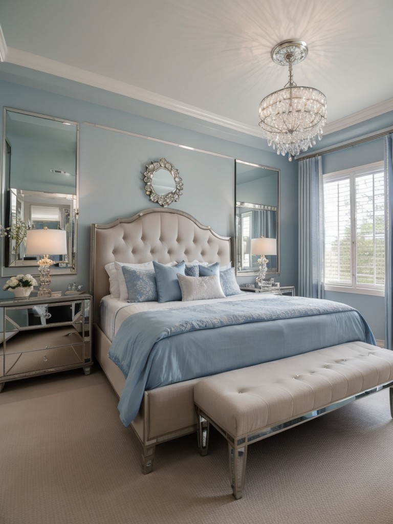 Exquisite Blue Bedroom Retreat: Luxurious Designs for Serene Living