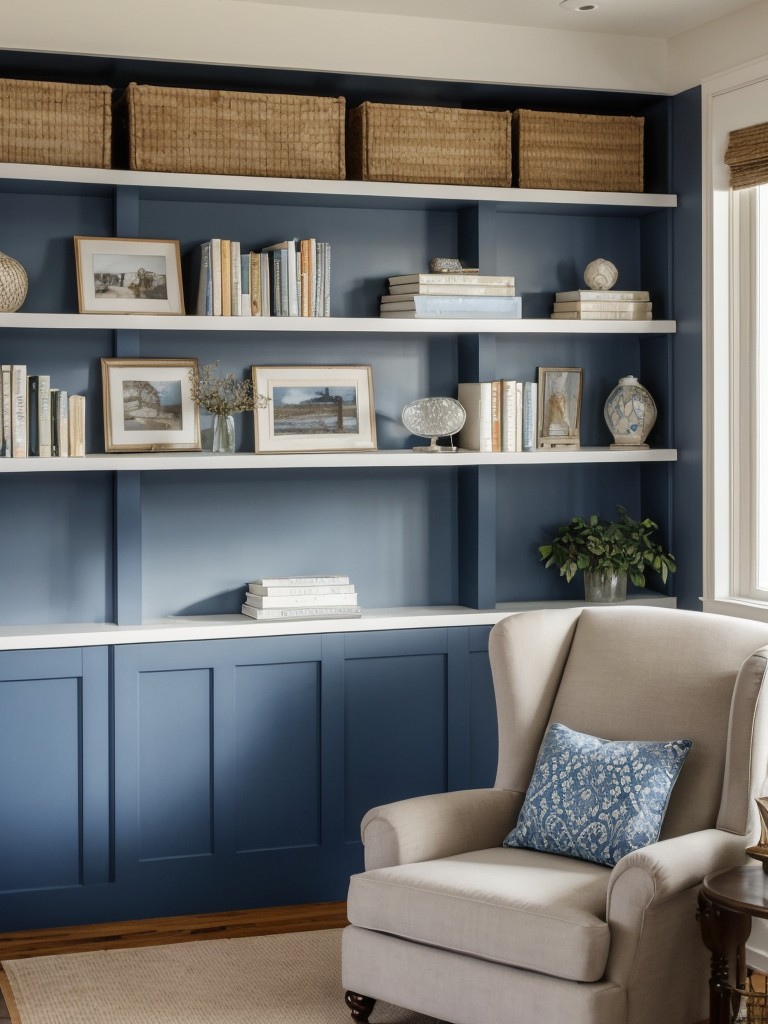 Blue Bliss: Create a Cozy Reading Nook in Your Apartment!