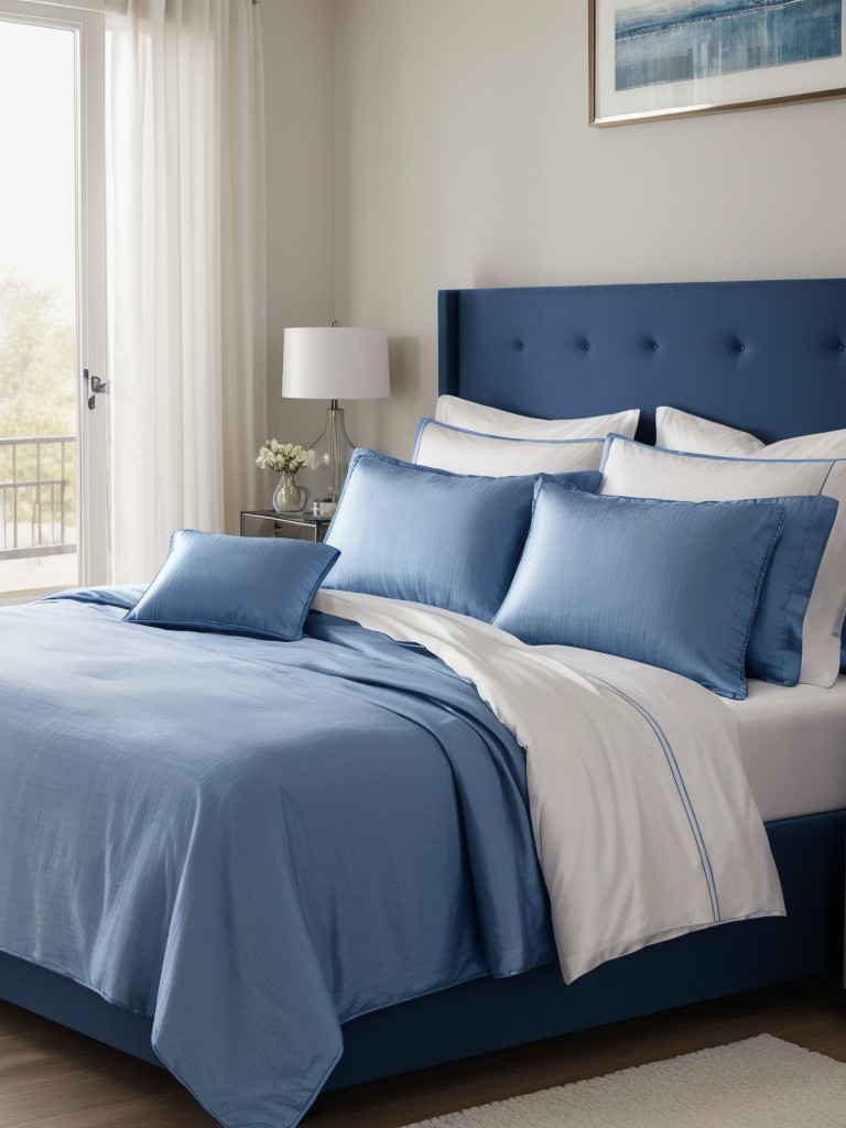 Luxe & Serene: Elevate Your Apartment Bedroom with Blue Bliss