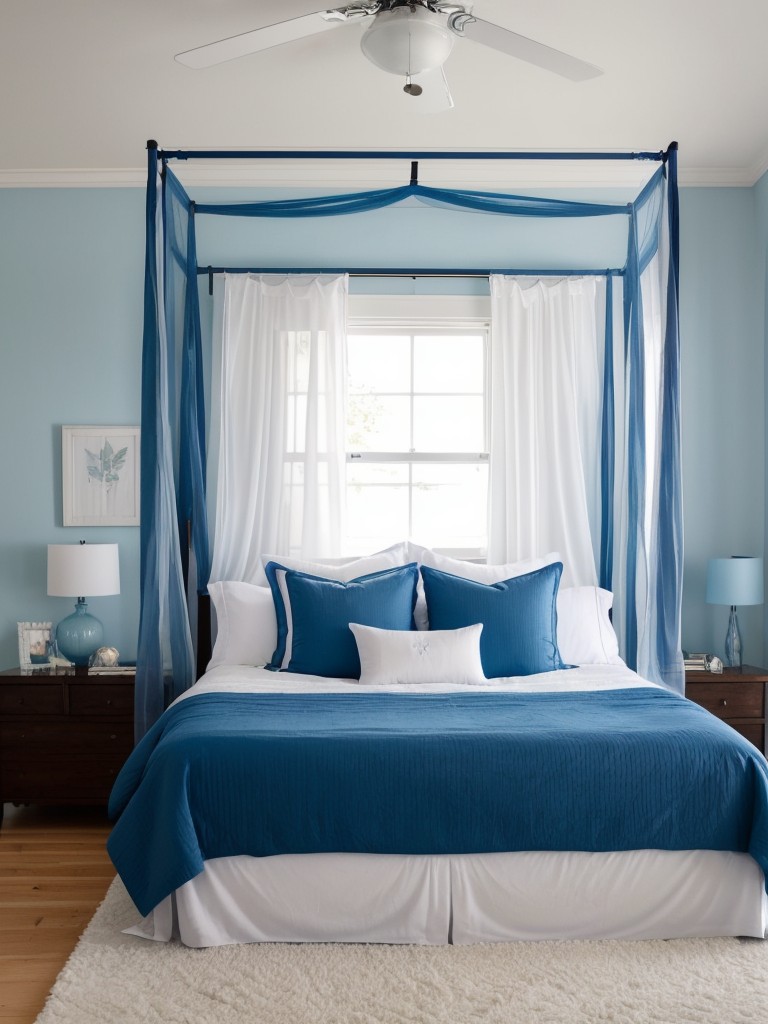 Bedroom Bliss: Elevate Your Apartment with a Canopy Bed and Sheer Drapes