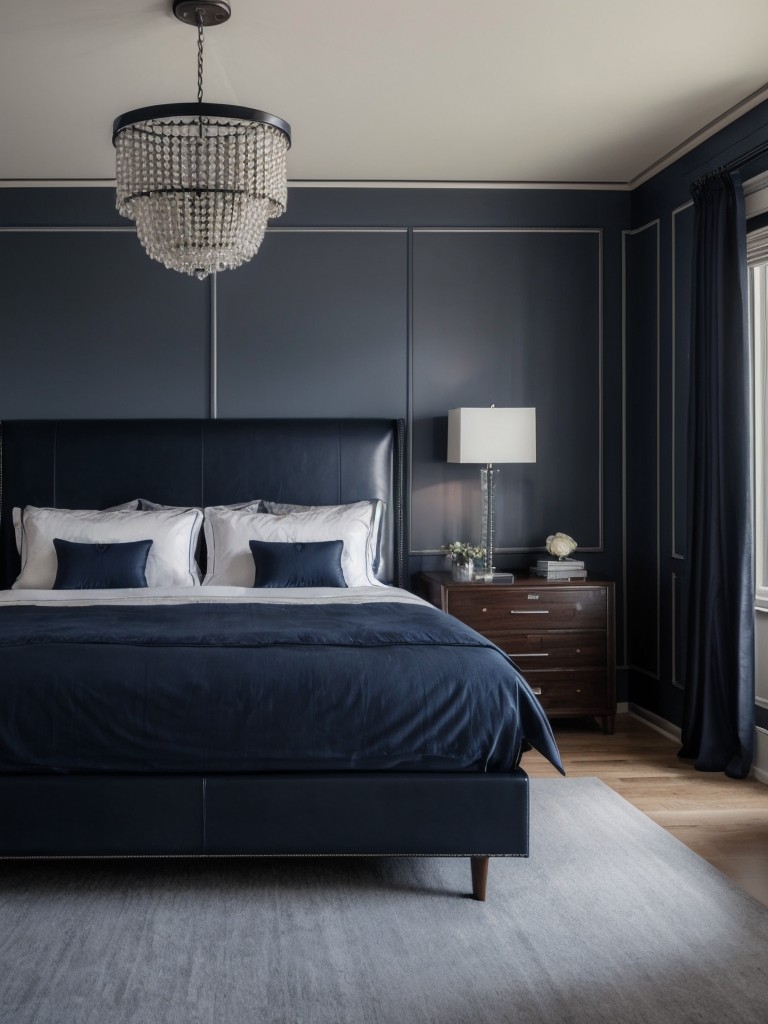 Cozy & Masculine Blue Bedroom: Escape Chaos!