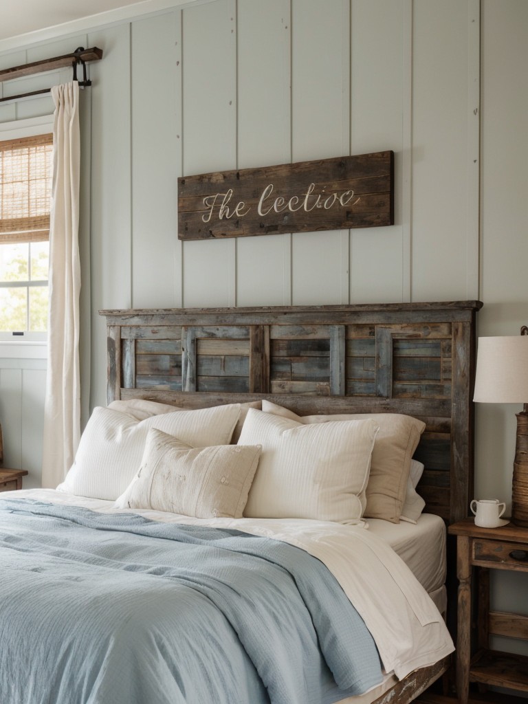 Cozy Farmhouse Vibes: Blue Bedroom Decorating Ideas