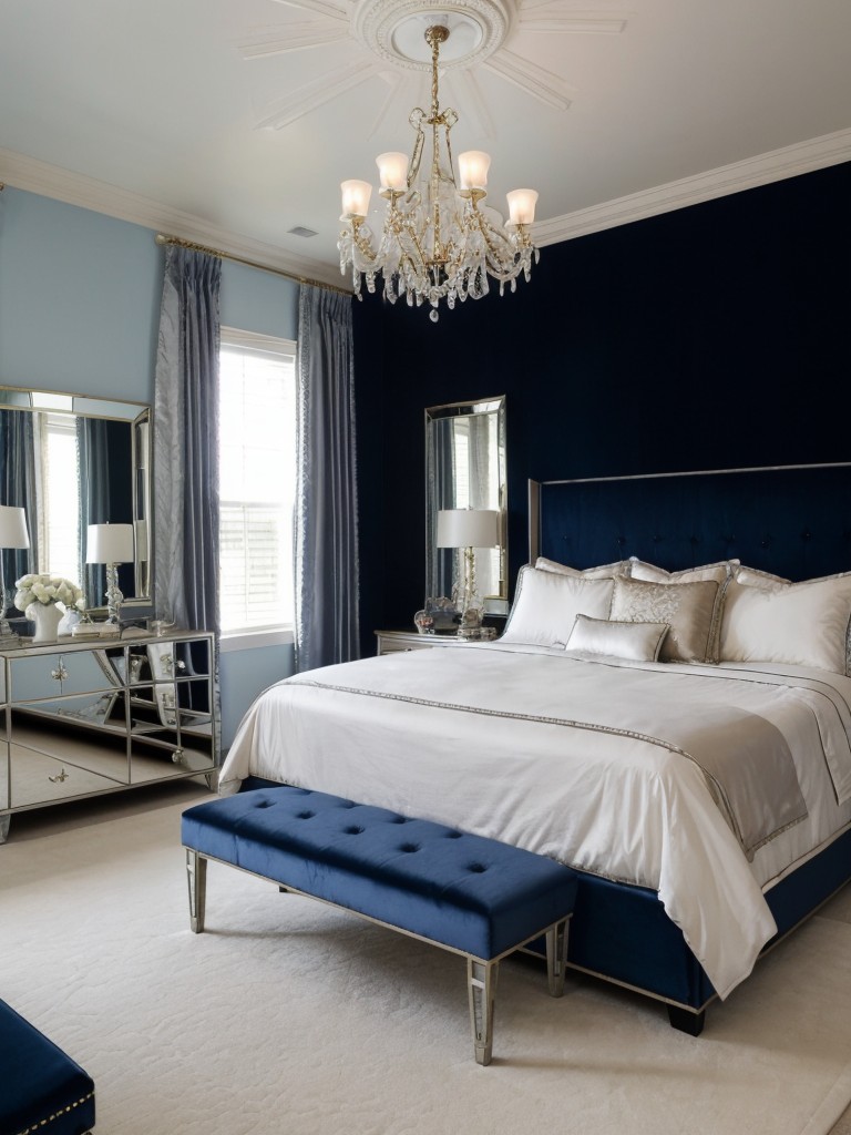 Old Hollywood Glamour: Transform Your Bedroom with Blue