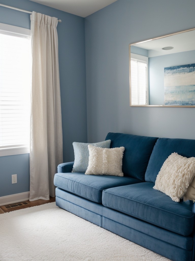 Cozy & Chic Apartment Transformation: Blue Bedroom Decorating Ideas
