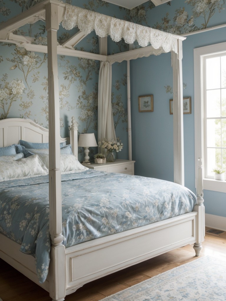 Cottage Vibes: Blue Bedroom Inspiration for a Cozy Apartment