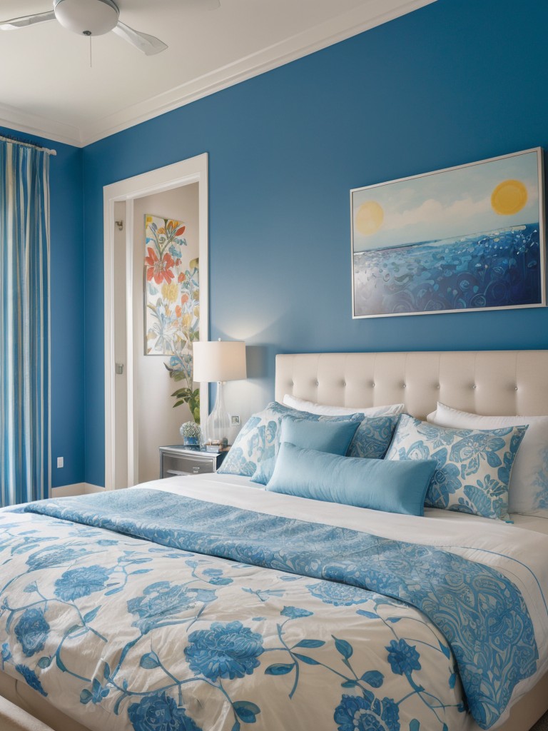 Cozy Blue Bedroom Vibes: Add energy and creativity to your apartment