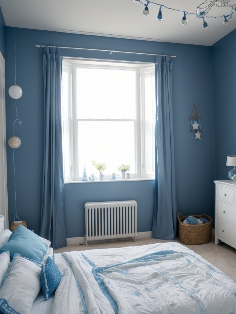 Create a Dreamy Bedroom Oasis with Blue String Lights