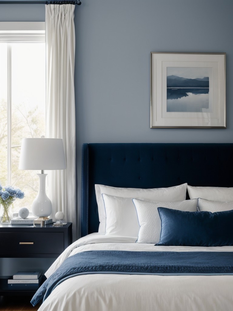 Cozy Apartment Vibes: Discover the Timeless Elegance of a Blue Bedroom