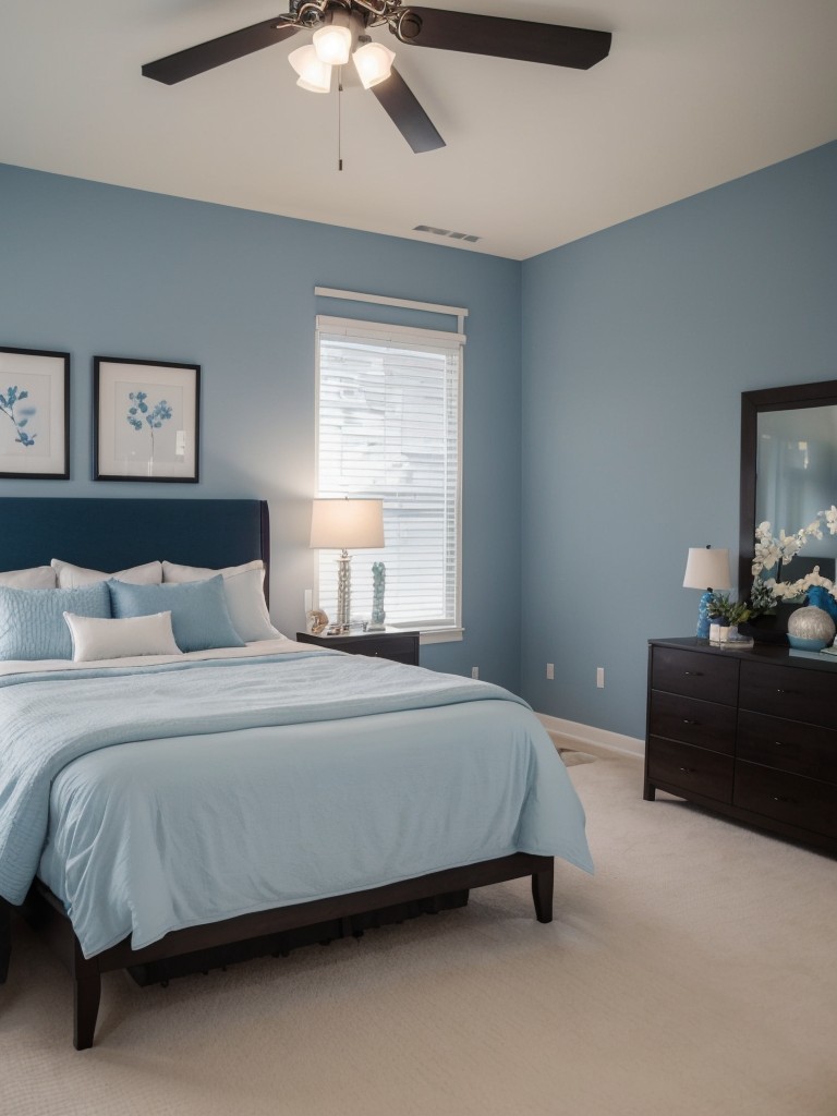 Zen-inspired Blue Bedroom Retreat: Discover Serenity in Style!