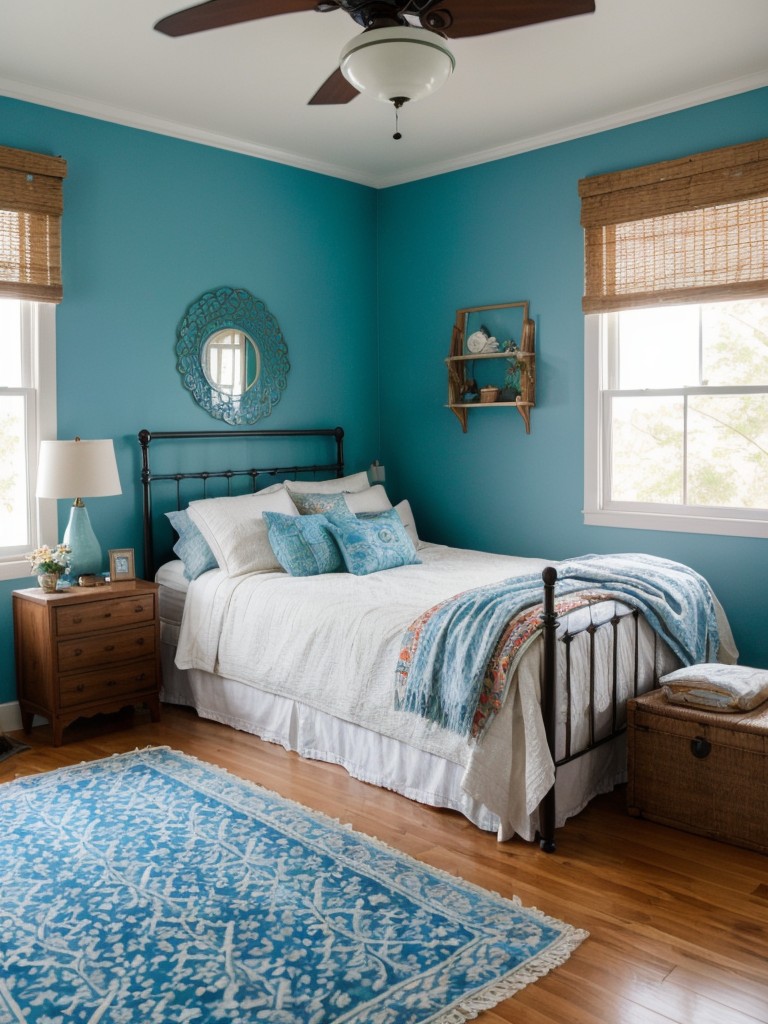 Embrace Bohemian Vibes: Transform Your Bedroom into a Serene Blue Haven