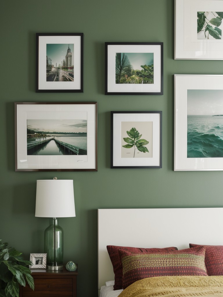 Greenify Your Bedroom with Stunning Gallery Wall Decor!