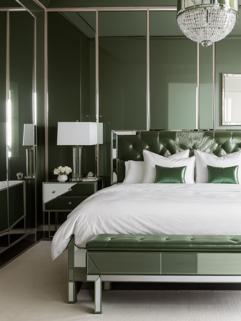 Green Bedroom Makeover: Add Glamour & Expand Space!