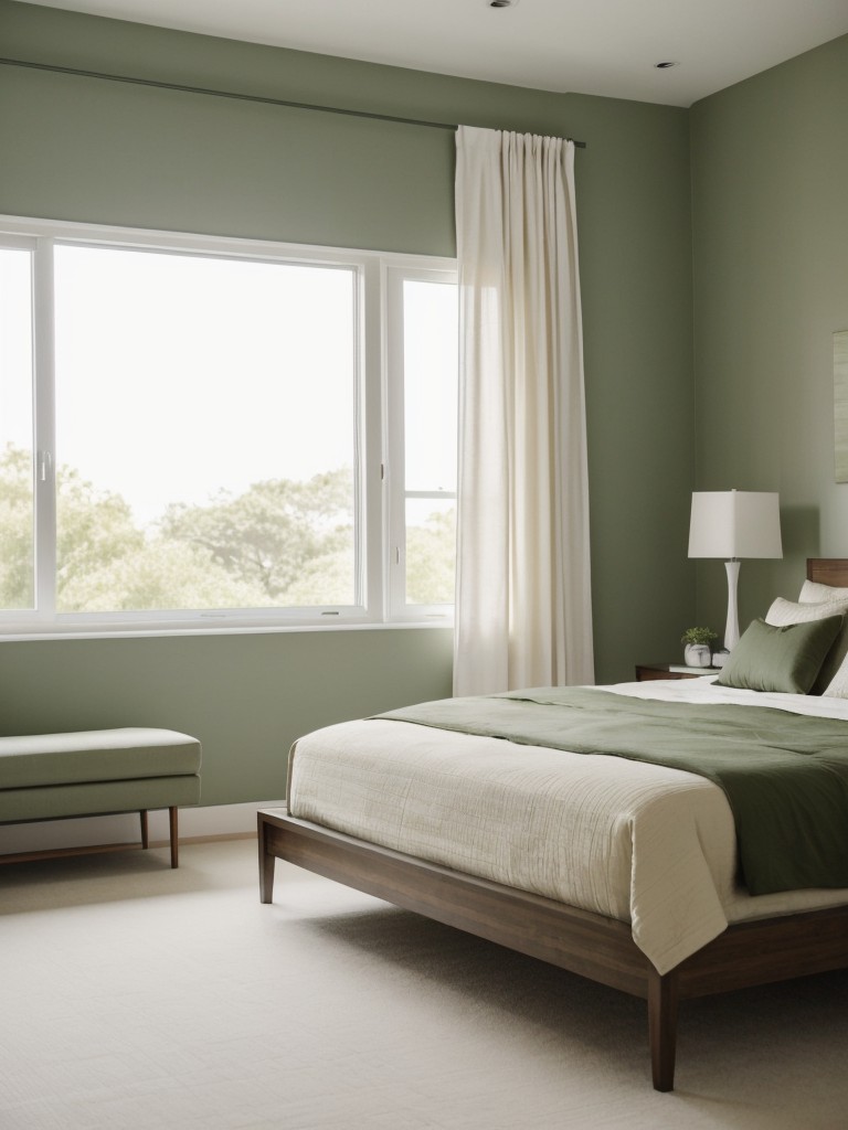 Sustainable Sophistication: Green Bedroom Inspo in Organic Hues!