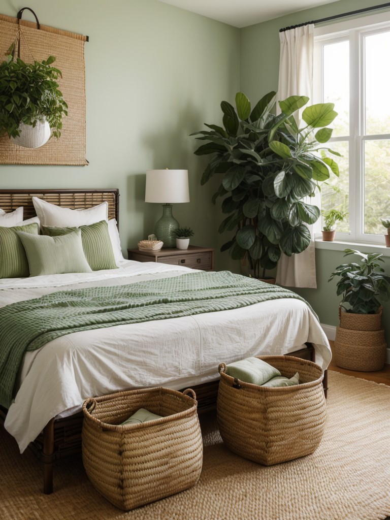 Organic Oasis: Green Bedroom Inspo for Eco-Chic Apartments!