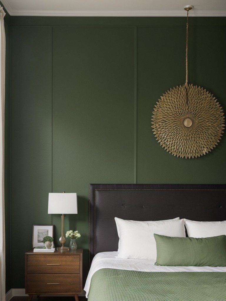 Organic Bedroom Hues: Stylish Green Décor Inspo!