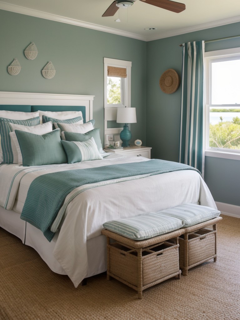 Seaside Serenity: Nautical-Inspired Bedroom Décor!