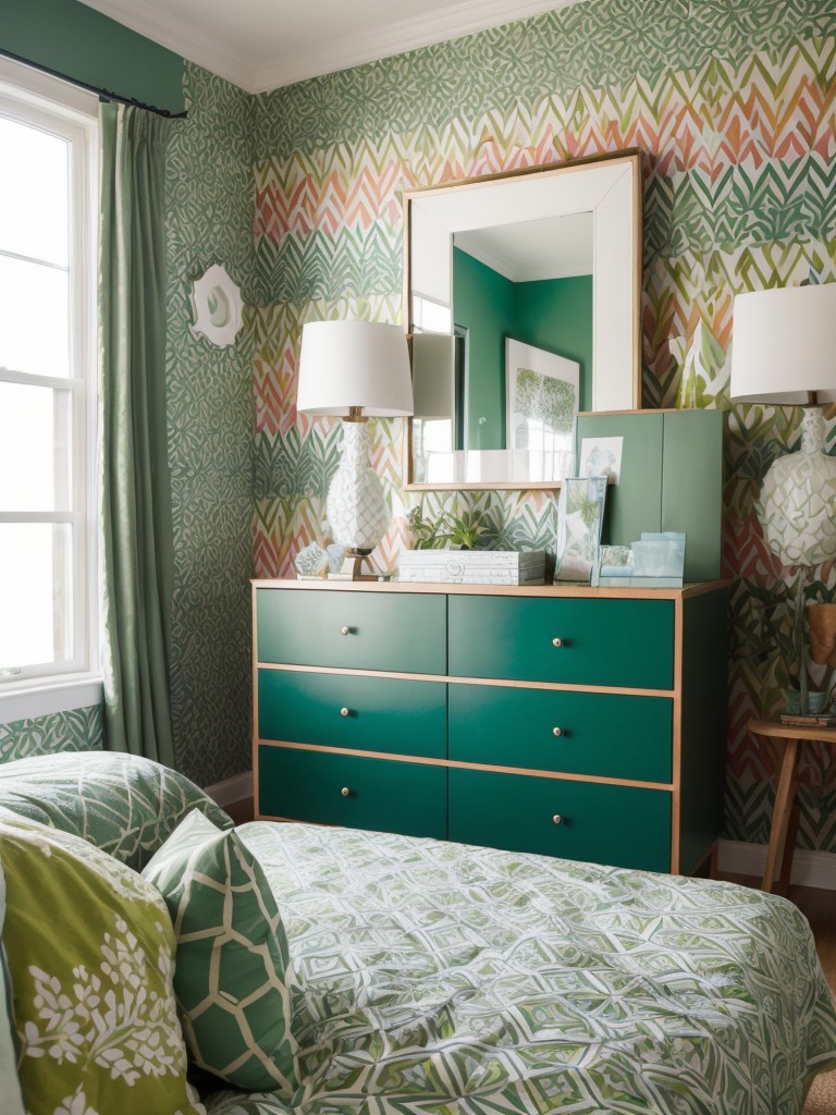 Nature-Inspired Apartment Bliss: Dreamy Green Bedroom Ideas!