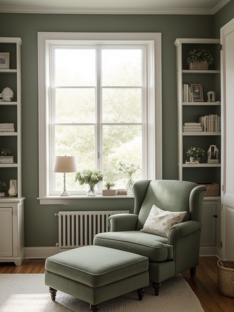 Green Bedroom Refresh: Create a Cozy Reading Nook for Ultimate Relaxation!