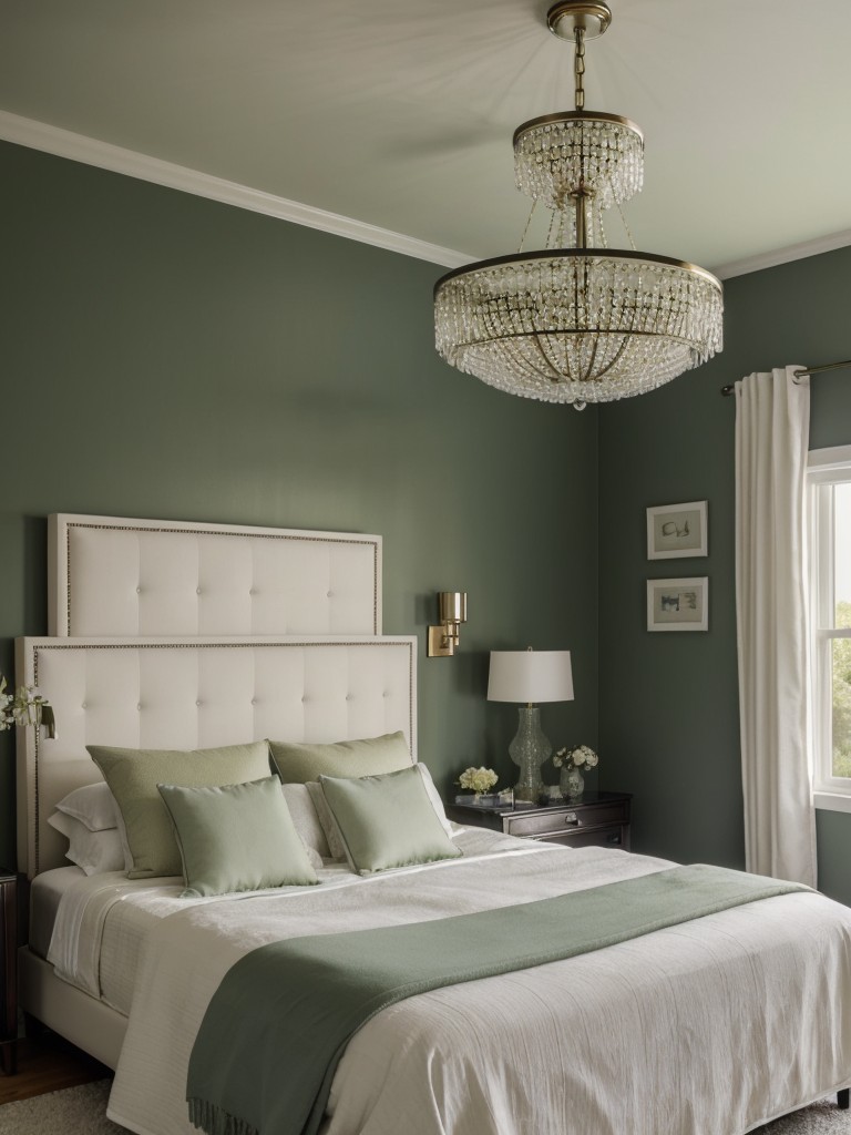 Green Bedroom Bliss: Transform Your Space with Stunning Lighting