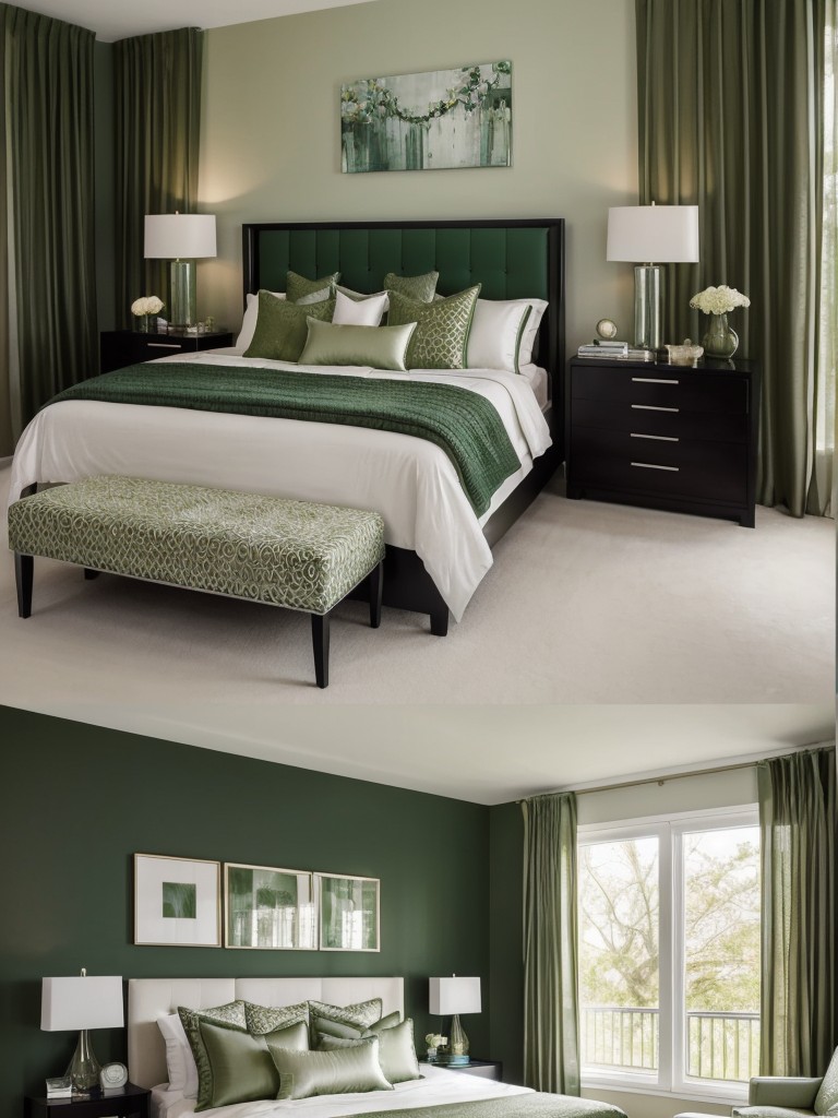 Elevate Your Apartment with Serene & Stylish Green Bedroom Décor!