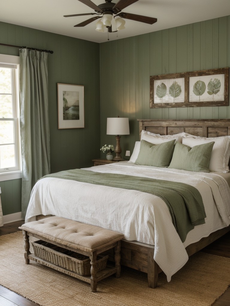 Rustic Retreat: Transform Your Apartment Bedroom with Farmhouse-Inspired Decor!