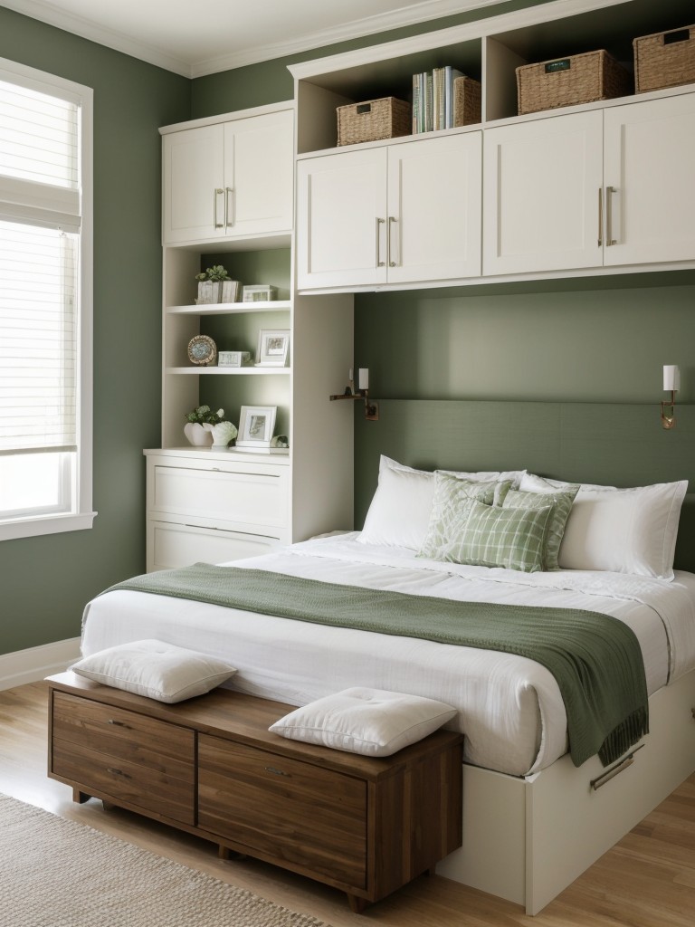 Create Your Dream Green Bedroom: Stylish & Serene Apartment Decor!