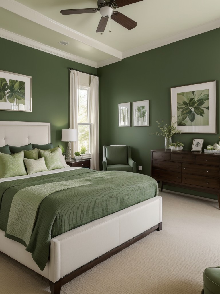 Green Oasis: Transform Your Apartment with Refreshing Bedroom Décor!