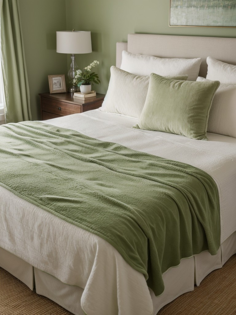 Green Bedroom Refresh: Energize Your Space with Cozy Décor!