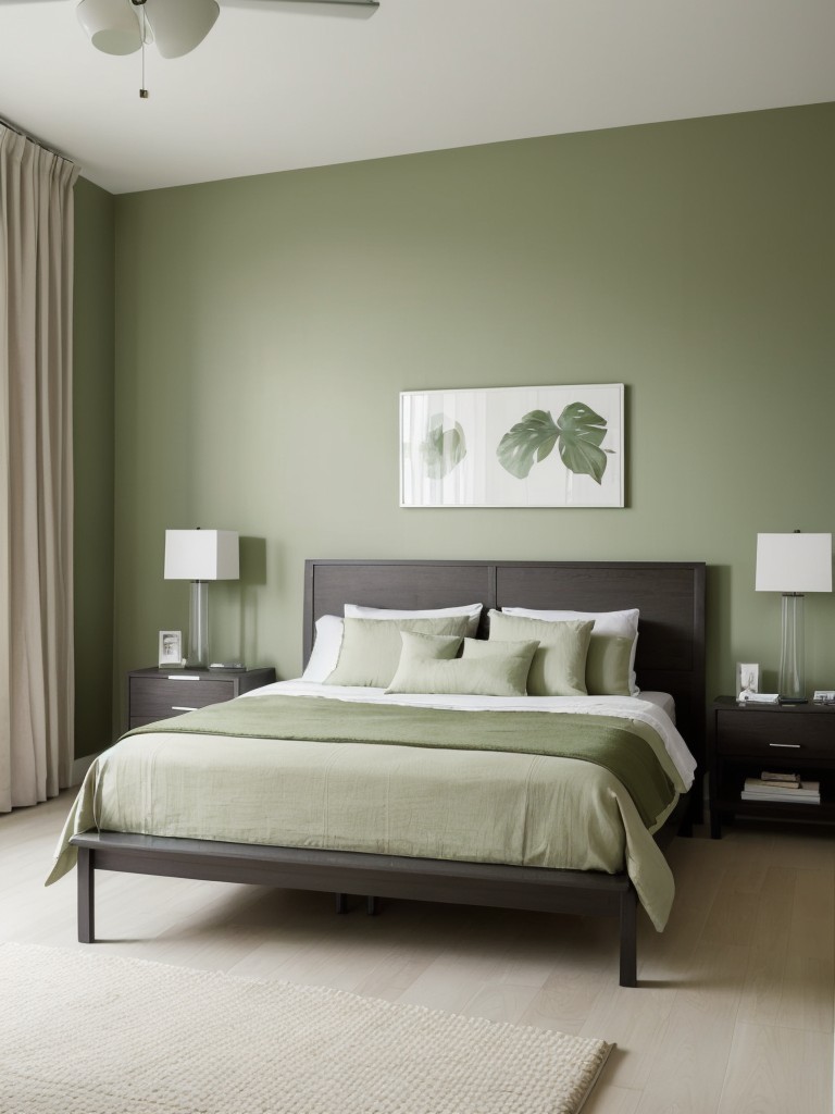 Revitalize Your Apartment: Green Bedroom Décor for a Refreshing Space!