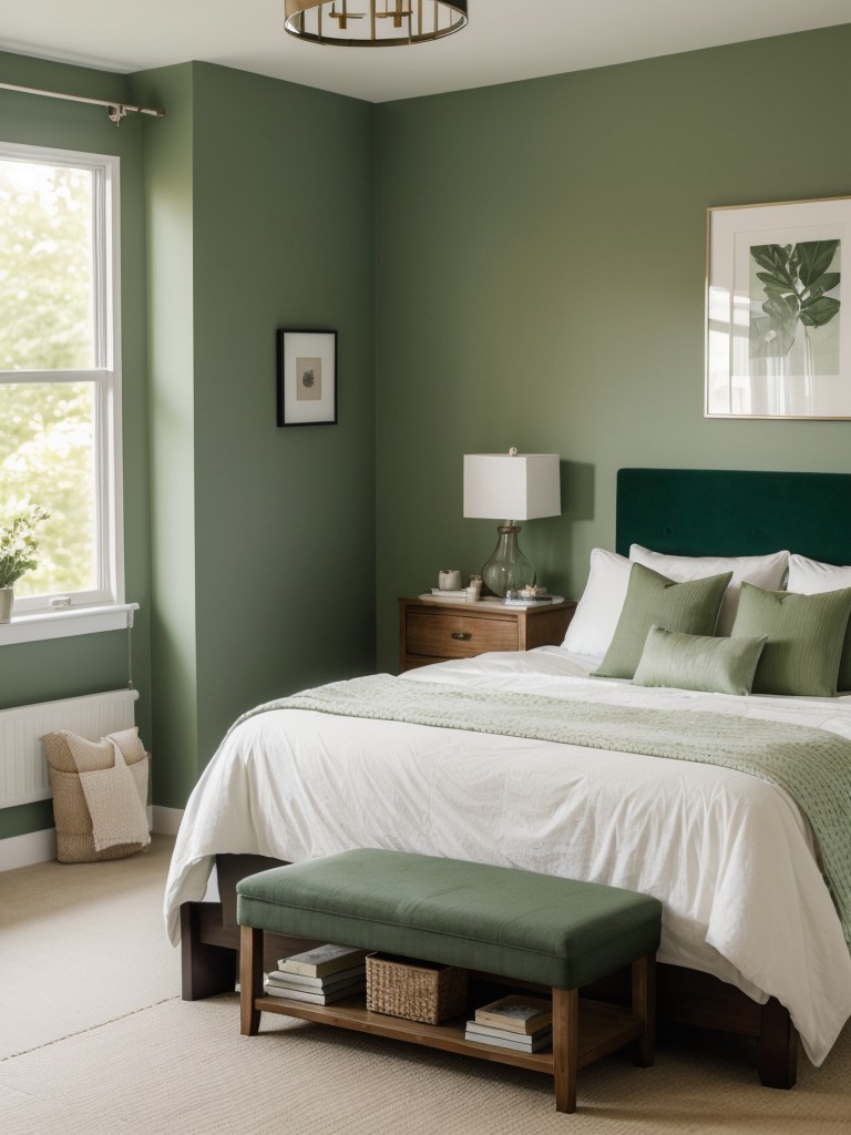 Revitalize Your Apartment: Energize Your Space with Green Bedroom Décor!