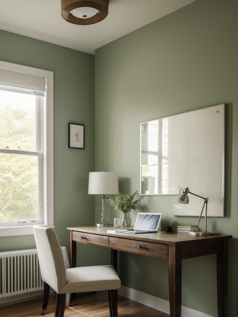 Green Bedroom Décor: Energize Your Space with a Stylish Workspace!