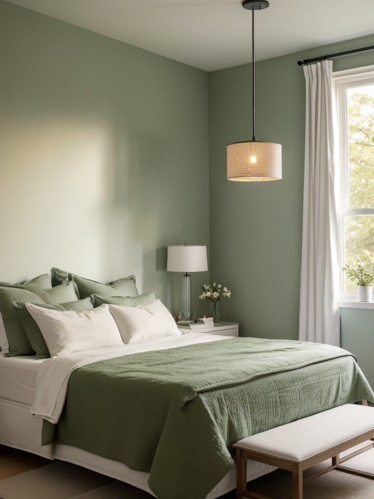 Energize Your Apartment: Refreshing Green Bedroom Decor!